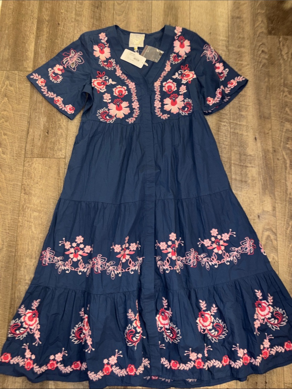 Johnny Was Alegra Poplin Midi Dress- Mikaela NWT - Picture 2 of 5